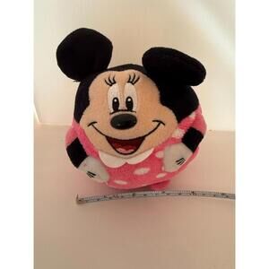Disney Ty Minnie Mouse Ball Plush 5" pink polka dots 2013